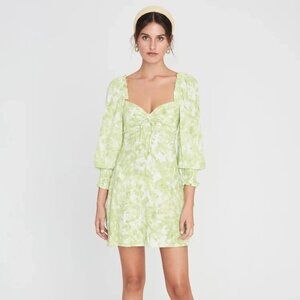 NWT Faithful the Brand Green Arianne Mini Dress - 10